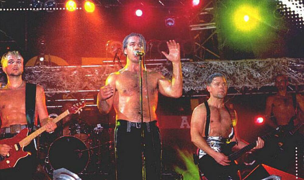 Концерт группы Rammstein, группа раммштайн, группа Rammstein.